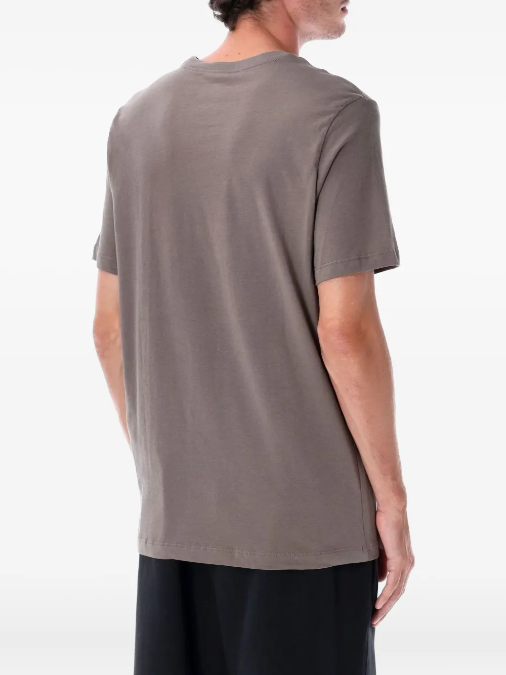 Nike logo-print T-shirt Grijs