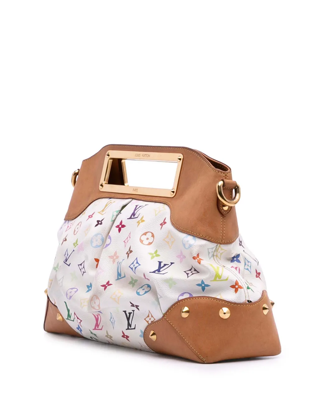 Pre-owned Louis Vuitton 2021-2025 Monogram Multicolore Judy Gm Satchel