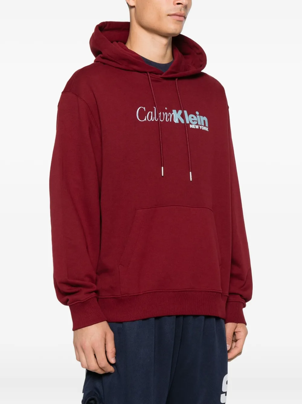 Calvin Klein Jeans Est.1978 Logo-print Hoodie In Red