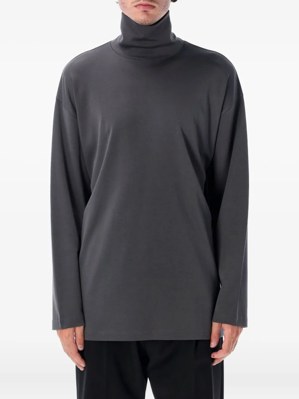 LEMAIRE high-neck long-sleeve T-shirt - グレー LEMAIRE high-neck long-sleeve T-shirt - グレー