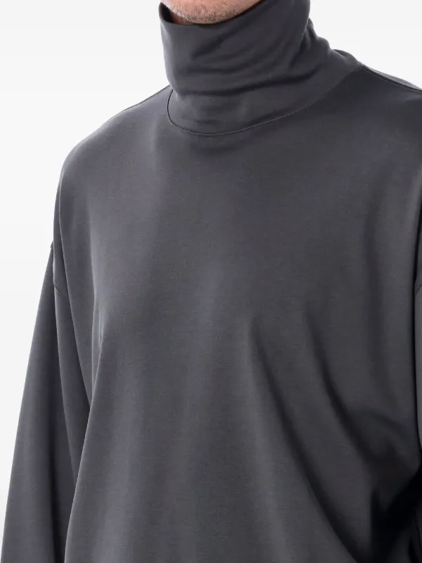 LEMAIRE Camiseta Mangas Longas Com Gola Alta | Cinza | FARFETCH BR