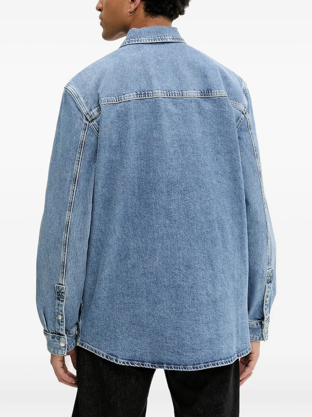 Karl Lagerfeld Jeans Overhemd met zak detail - Blauw