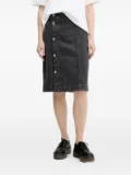 Karl Lagerfeld Jeans button-front denim skirt - Grey