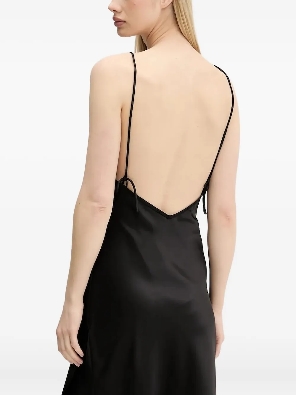 Karl Lagerfeld Jeans Mini-jurk met spaghettibandjes - Zwart