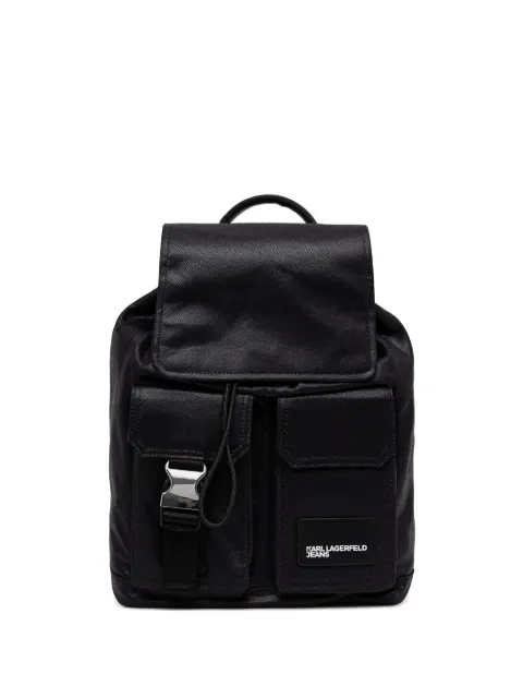 Karl Lagerfeld Jeans Mochila com bolso de fivela