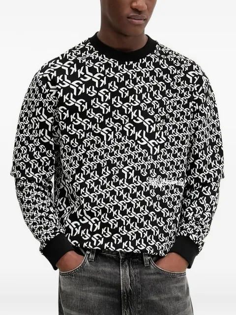 Karl Lagerfeld Jeans logo-print crew-neck sweatshirt