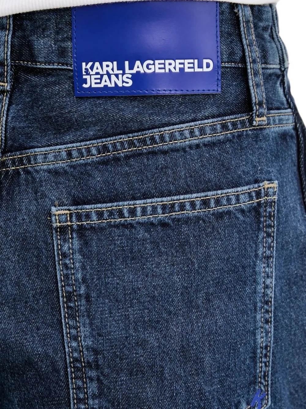 Karl Lagerfeld Jeans denim skorts Blauw