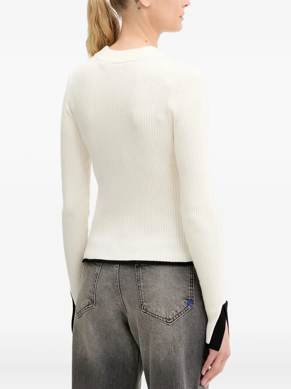 Karl Lagerfeld Jeans ribbed-knit sweater | Knitted Sweaters | Image 2