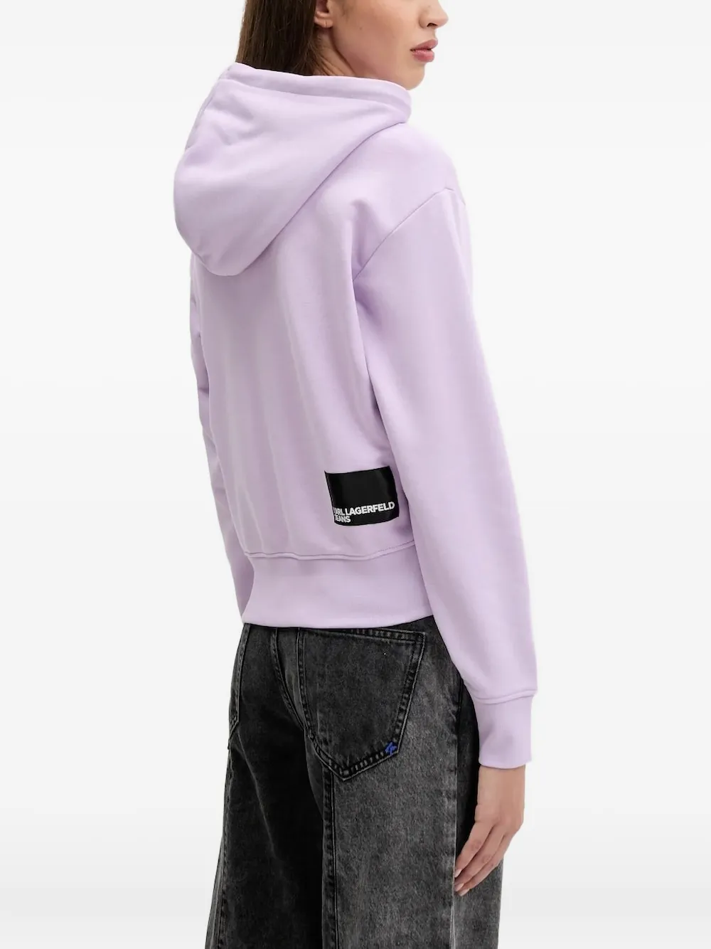 Karl Lagerfeld Jeans Hoodie met logoprint - Paars