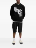 Karl Lagerfeld Jeans chain-print crew-neck sweatshirt - Black