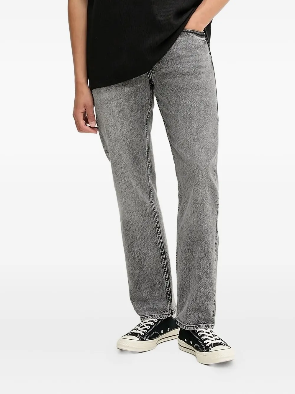 Karl Lagerfeld Jeans acid-wash jeans Grijs