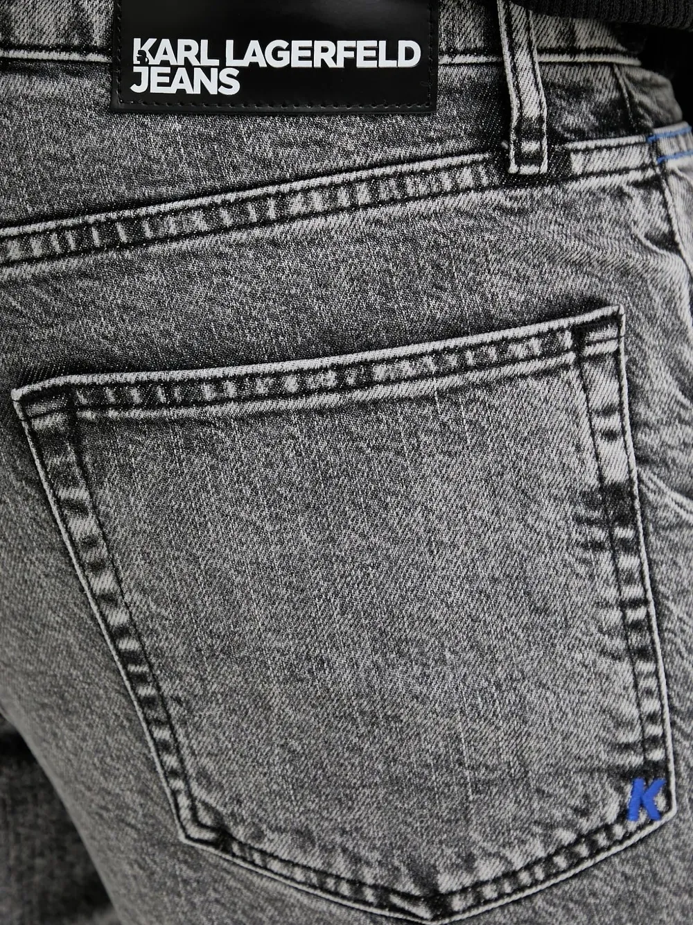 Karl Lagerfeld Jeans acid-wash jeans Grijs