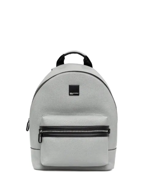 Karl Lagerfeld Jeans logo-plaque backpack