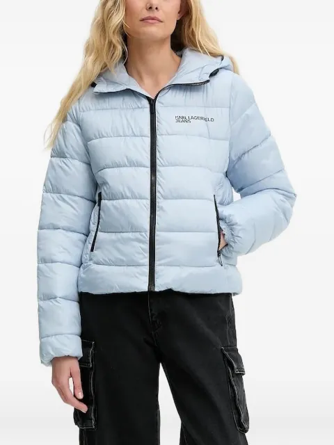 Karl Lagerfeld Jeans hooded puffer jacket