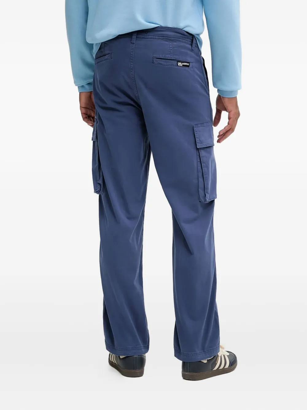 Karl Lagerfeld Jeans Broek met cargo zak - Blauw