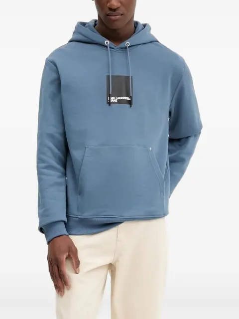 Karl Lagerfeld Jeans logo-patch hoodie