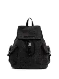Karl Lagerfeld Jeans buckle-fastening drawstring backpack - Black