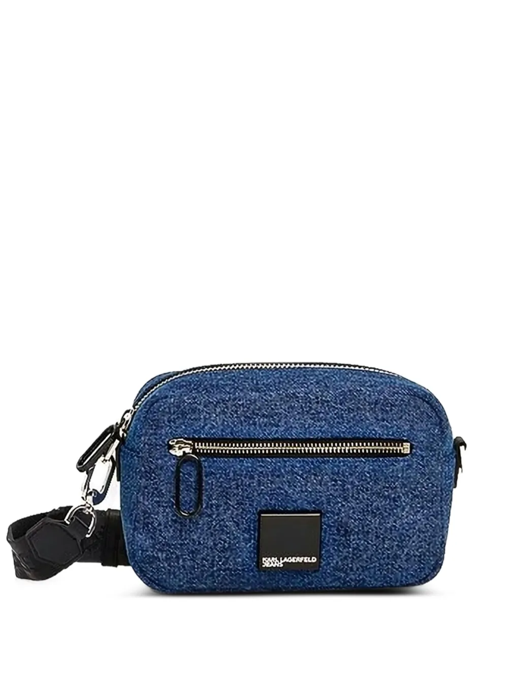 Karl Lagerfeld Jeans denim zip-fastening mini bag | Blue | Image 1