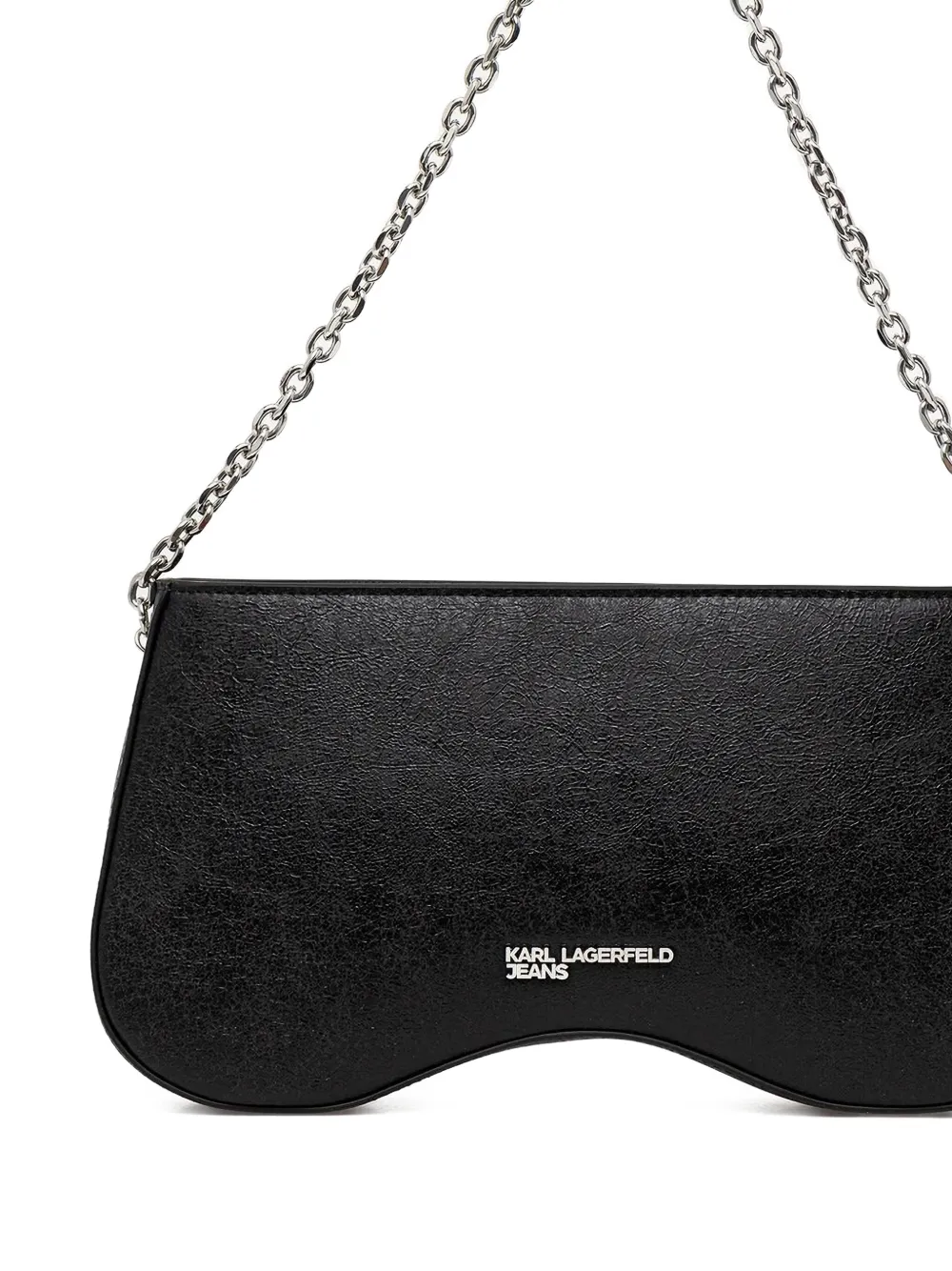 Karl Lagerfeld Jeans K-logo schoudertas met kettingband - Zwart