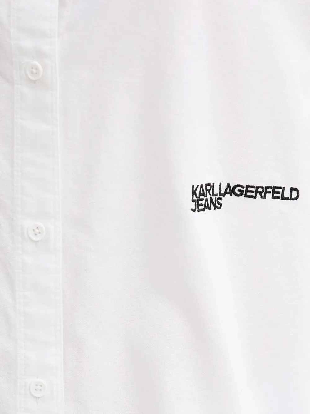 Karl Lagerfeld Jeans Blouse met geborduurd logo Wit