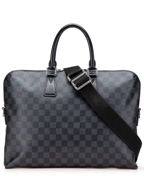 Louis Vuitton Pre-Owned 2014 Damier Graphite Porte Documents Jour business bag