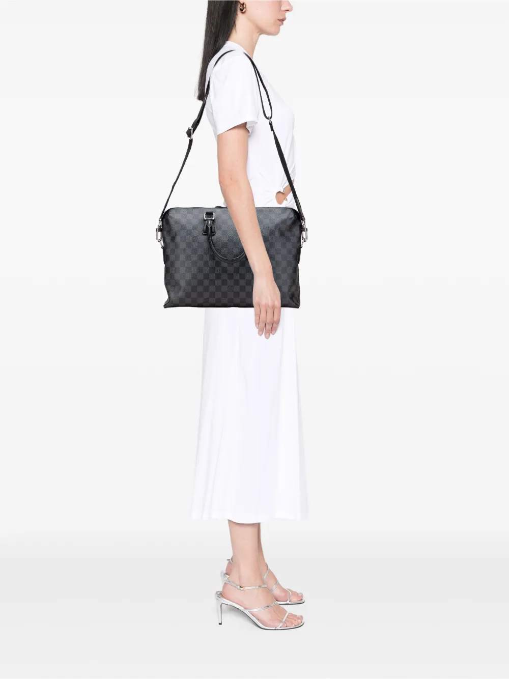 Louis Vuitton Pre-Owned 2014 Damier Graphite Porte Documents Jour business bag | Pre-Owned | Image 2