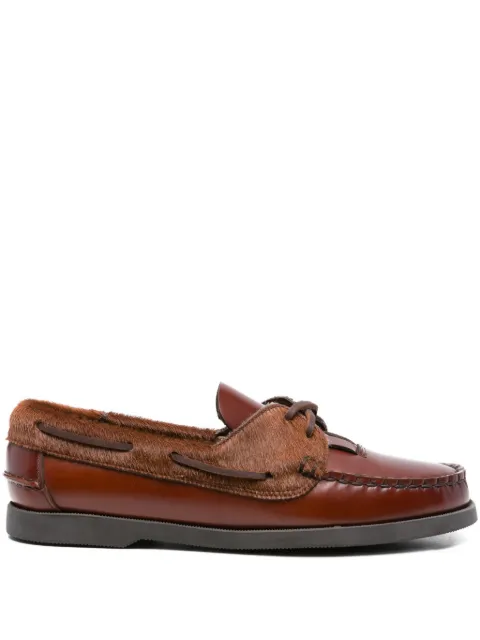 Hereu leather boat shoes