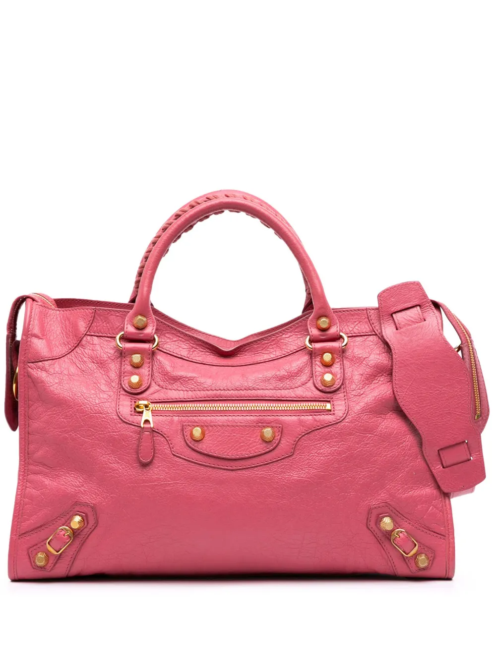 Balenciaga Pre-Owned 2016 Lambskin Motocross City Giant 12 satchel - Balenciaga Pre-Owned 2016 Lambskin Motocross City Giant 12 satchel -