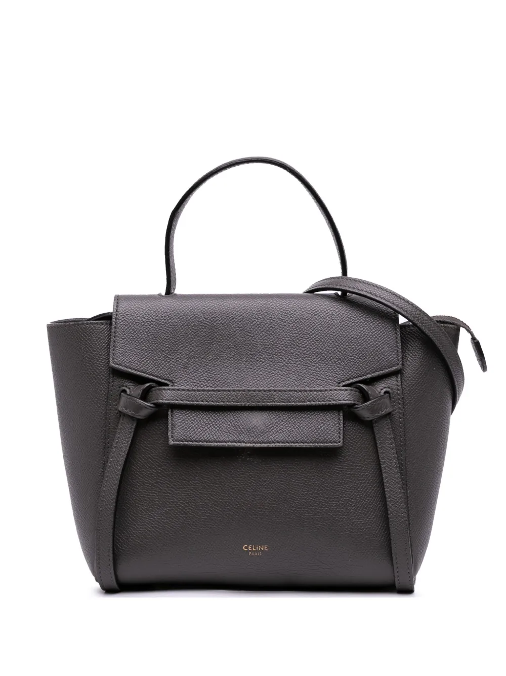 Céline Pre-Owned 2019 Nano Grained Calfskin Belt Bag satchel - ブラウン Céline Pre-Owned 2019 Nano Grained Calfskin Belt Bag satchel - ブラウン