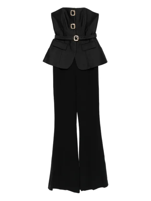 Self-Portrait buckle-embellishment jumpsuit