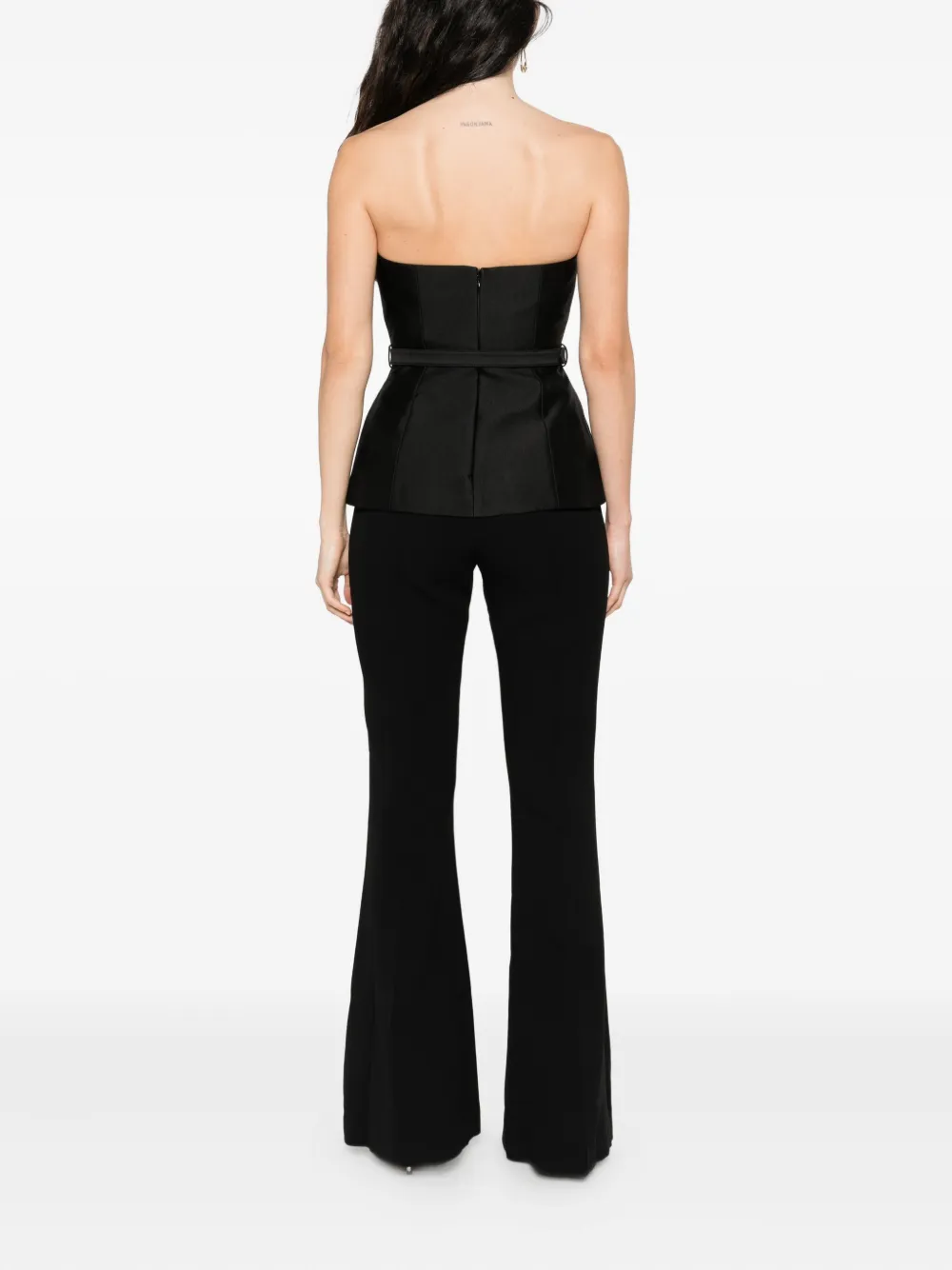 Self-Portrait Jumpsuit verfraaid met gesp Zwart