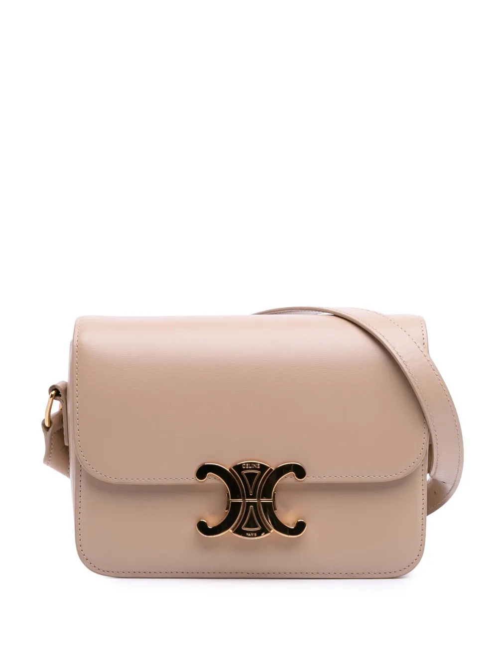 Céline Pre-Owned 2019 Teen Shiny Calfskin Triomphe crossbody bag - Céline Pre-Owned 2019 Teen Shiny Calfskin Triomphe crossbody bag -