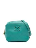 CHANEL Pre-Owned 2019 CC Stitched Calfskin Enamel Camera Bag crossbody bag - Blue