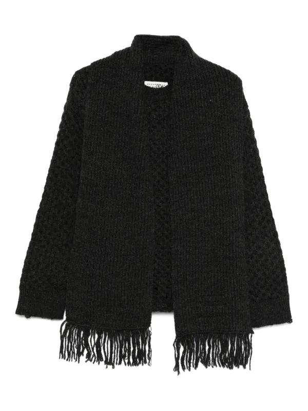 MM6 Maison Margiela チャンキーニット セーター | グレー | FARFETCH JP