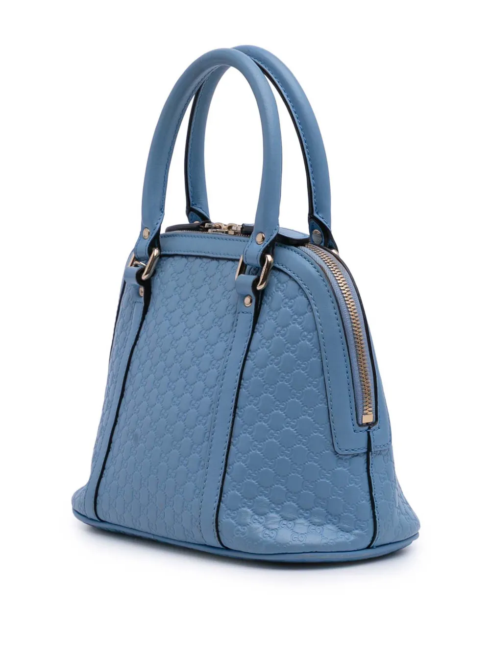 Pre-owned Gucci 2016-2025 Mini Microssima Dome Satchel