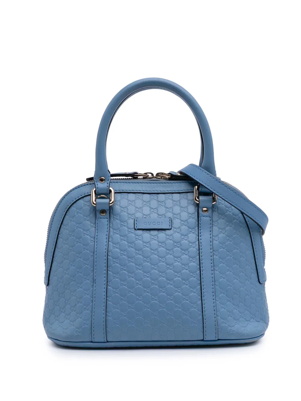 Gucci Pre-Owned 2016-2025 Mini Microguccissima Dome satchel - ブルー Gucci Pre-Owned 2016-2025 Mini Microguccissima Dome satchel - ブルー