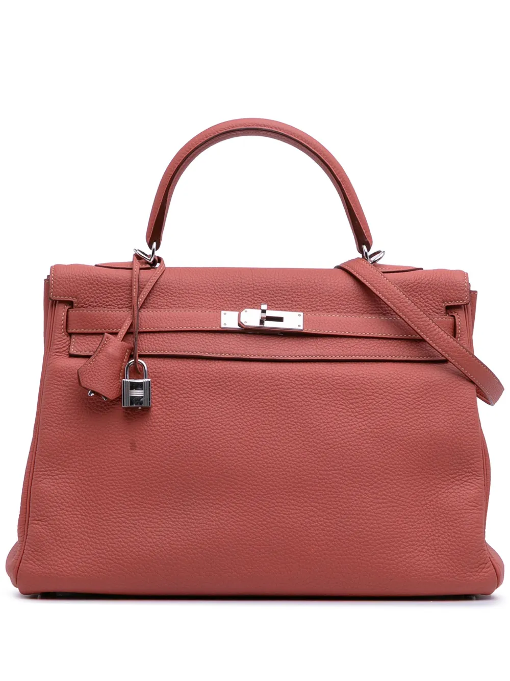 Hermès Pre-Owned 2013 Togo Kelly II Retourne 35 satchel - レッド Hermès Pre-Owned 2013 Togo Kelly II Retourne 35 satchel - レッド