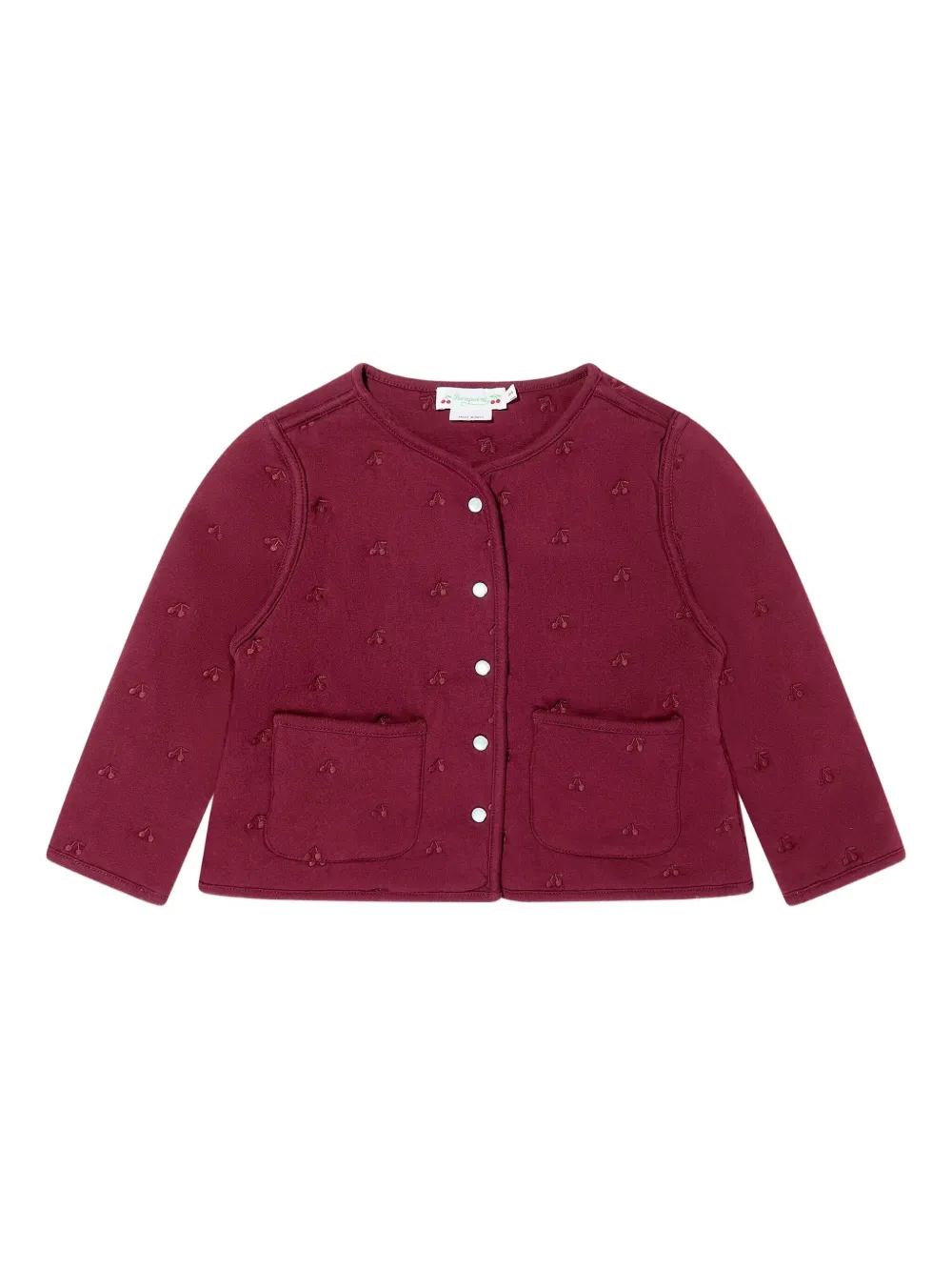 Bonpoint cherry-motif pocket jacket | Red | Image 1