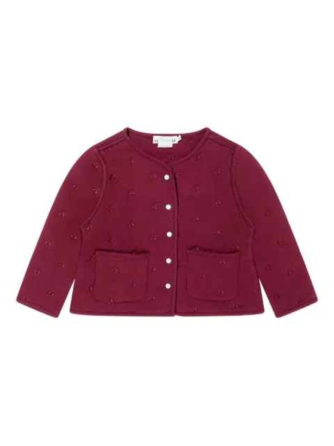 Bonpoint cherry-motif pocket jacket