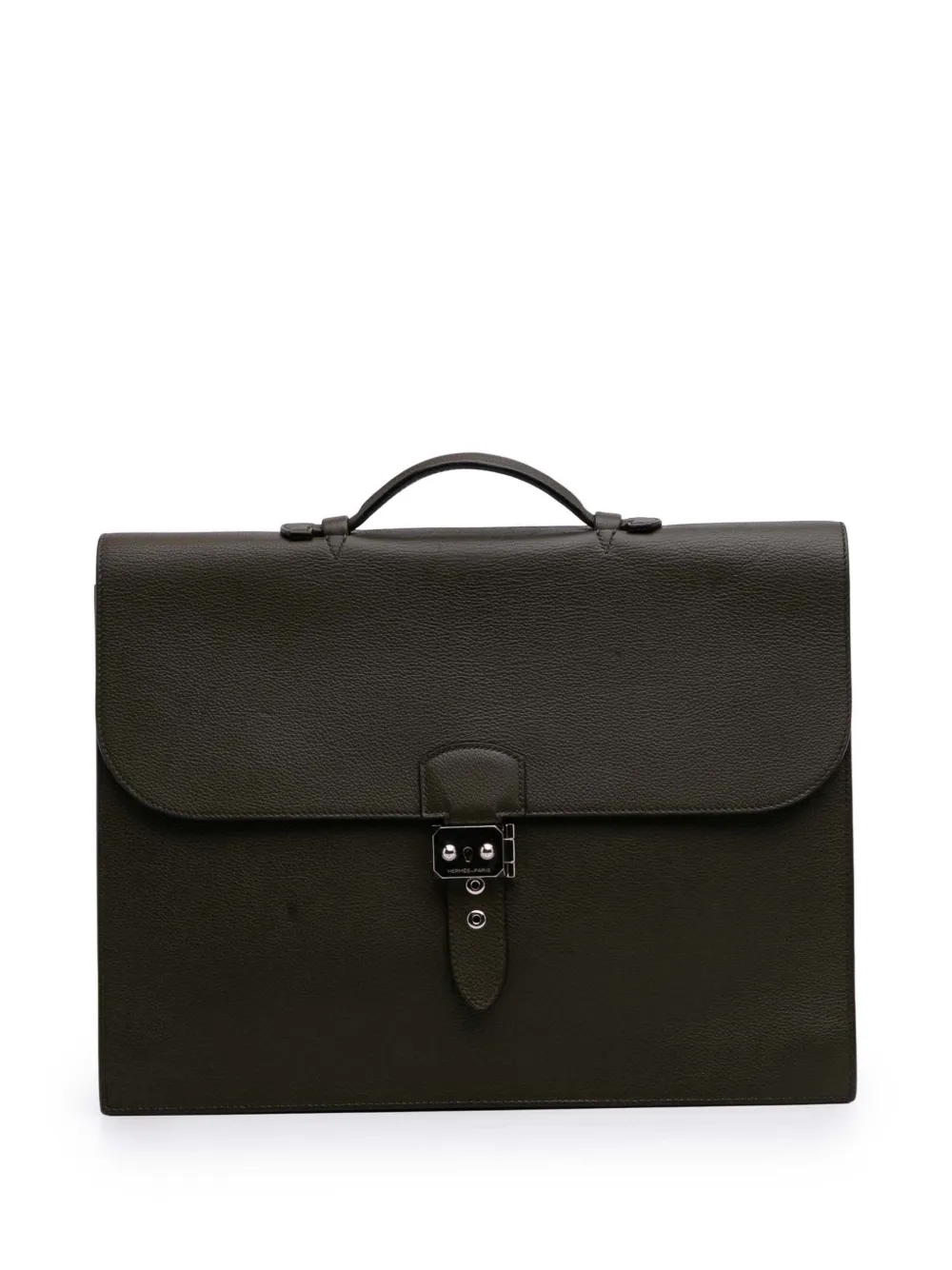 Hermès Pre-Owned 2011 Clemence Sac a Depeches 38 business bag - ブラウン Hermès Pre-Owned 2011 Clemence Sac a Depeches 38 business bag - ブラウン