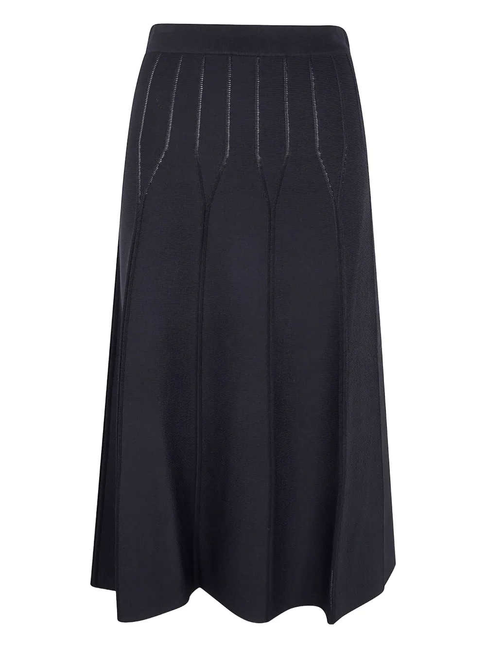 TWINSET ribbed knit midi skirt - Zwart