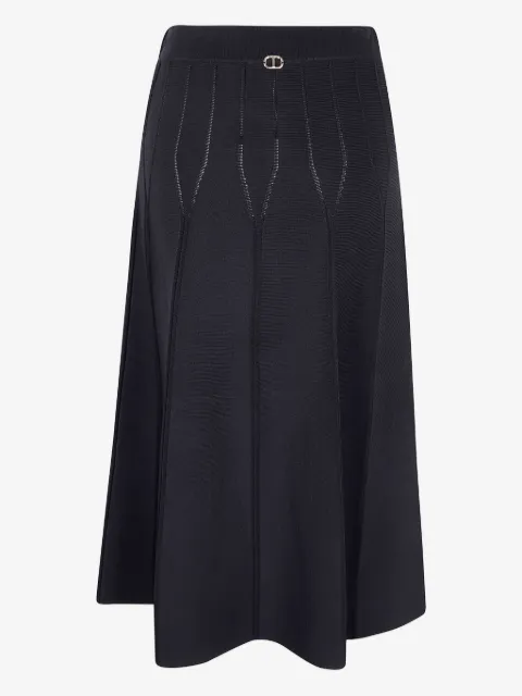 TWINSET ribbed knit midi skirt