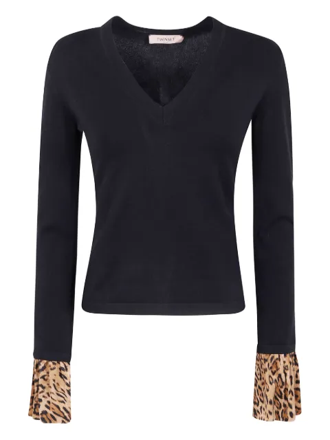 TWINSET ruffled-cuffs sweater