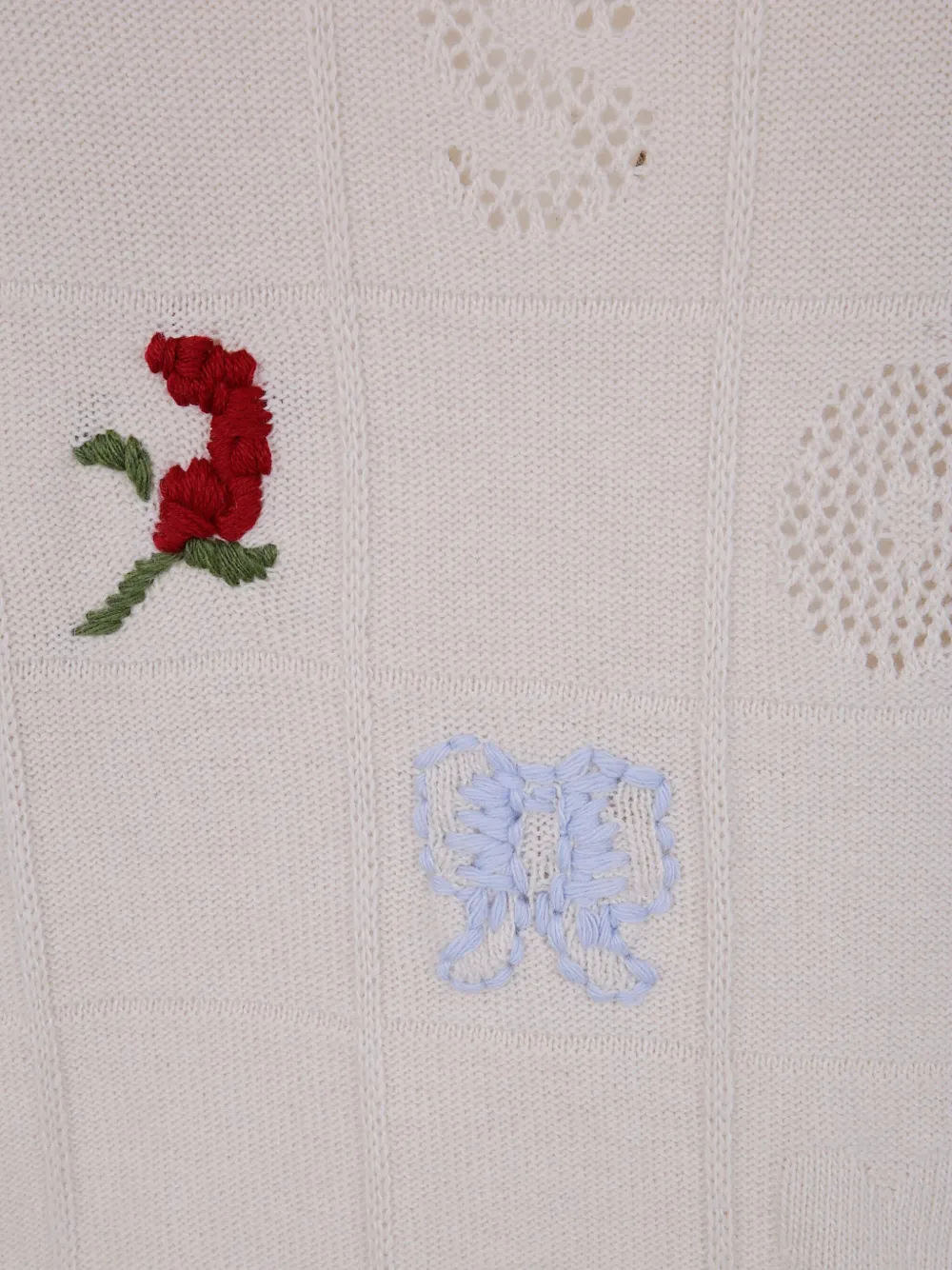TWINSET x Marco Rambaldi embroidered sweater Beige