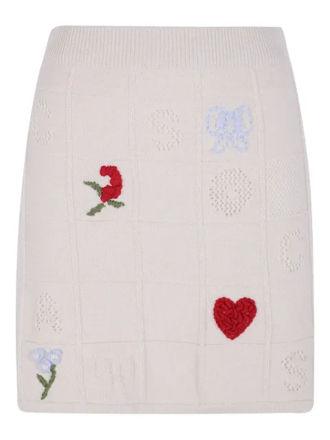 TWINSET x Marco Rambaldi embroidered skirt