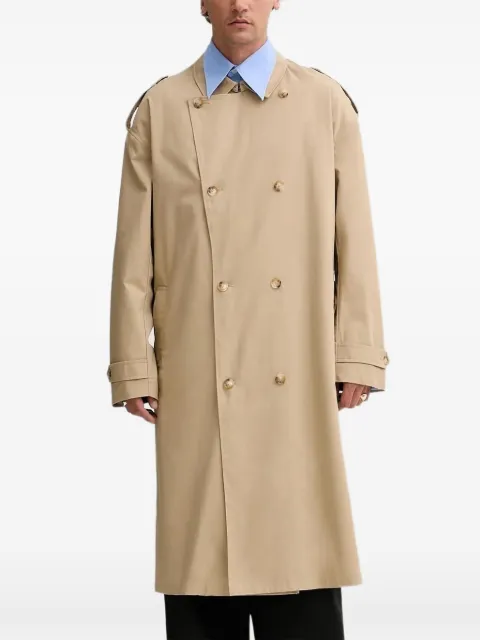 Les Deux Miles double-breasted belted trench coat