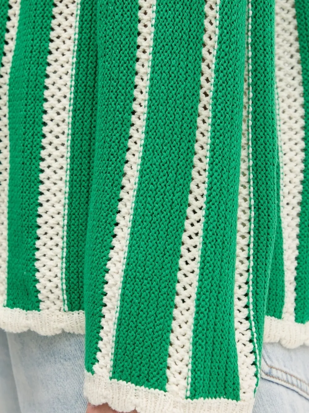 Stine Goya striped button-up cardigan Groen