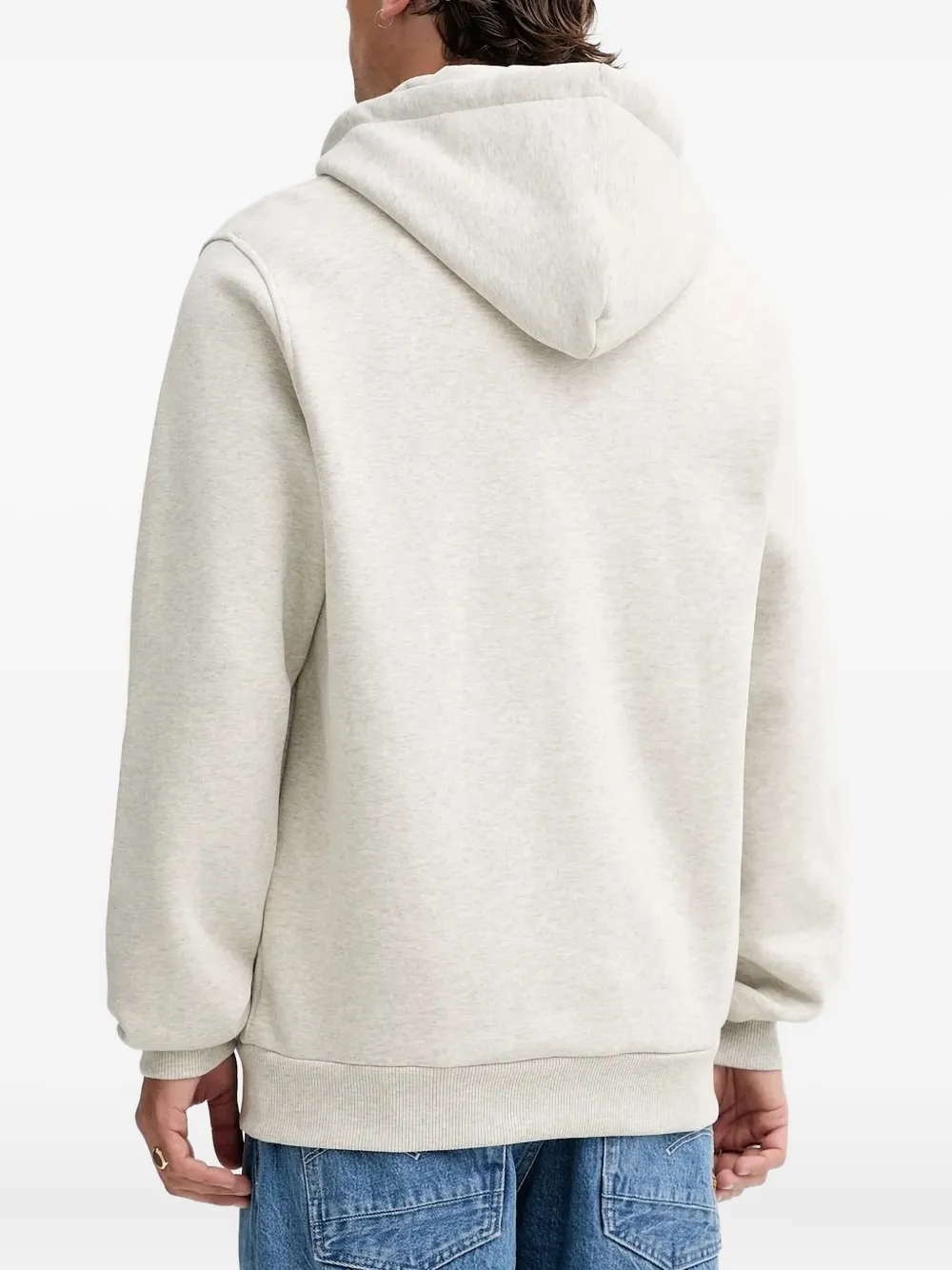 Les Deux LD logo-embroidered hoodie Grijs