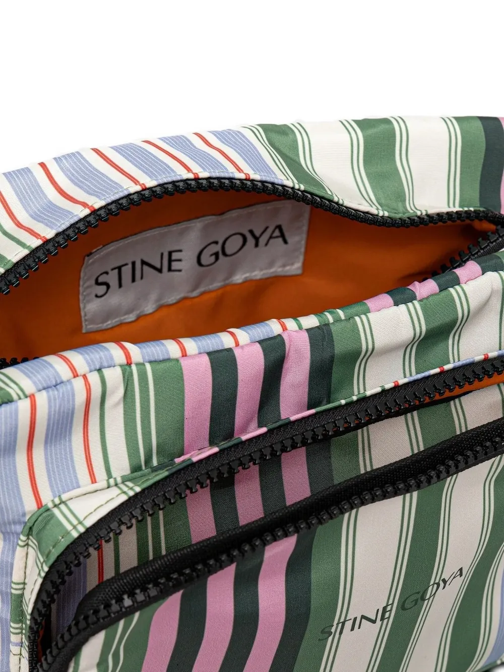 Stine Goya small striped crossbody bag Wit