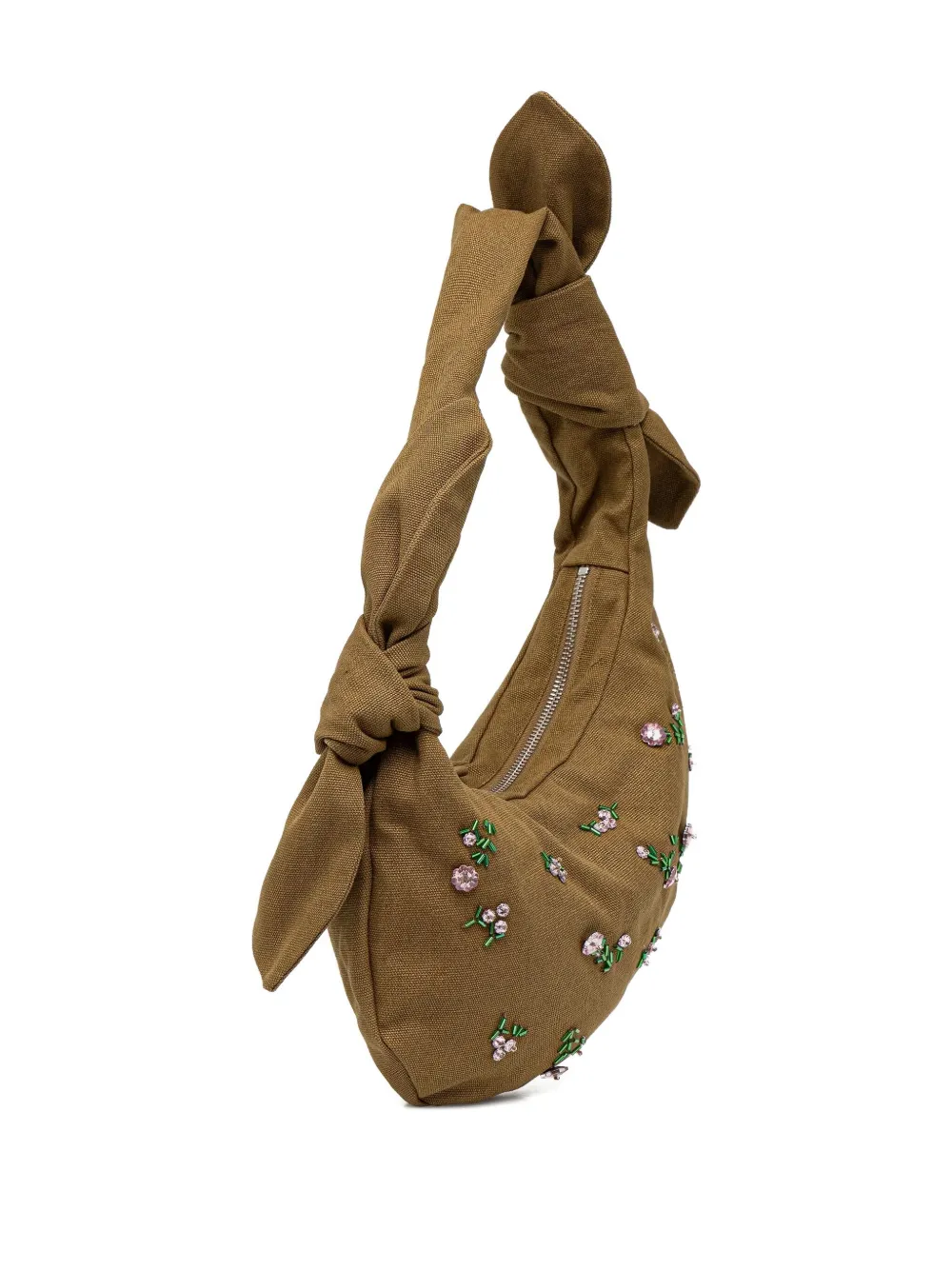 Stine Goya knotted beaded tote bag - Bruin
